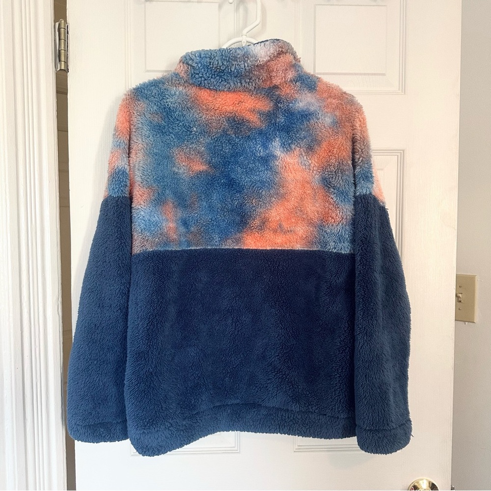 Excellent condition Soft Blue Fleece Jacket Medium - Picture 4 of 4